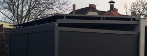 T1 pergola külső télikert árnyékolóval